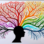 **A vibrant mind map illustrating the brainstorming process, with colorful branches extending from a central idea.** (Captures the essence of visual ideation and interconnectedness.)