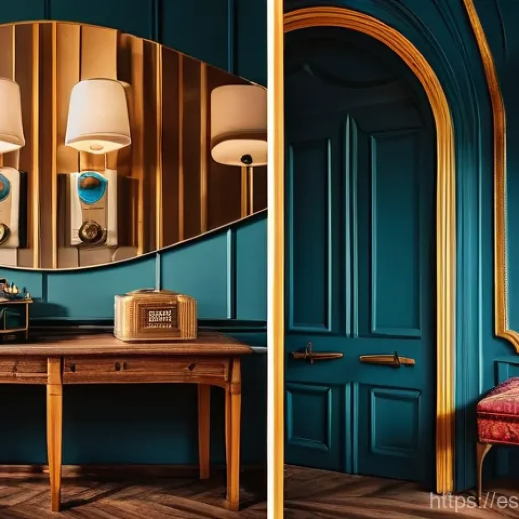 맥시멀리즘의 빈티지 요소 활용하기 - Here are three detailed image prompts in English, designed to capture the essence of vintage maximal...