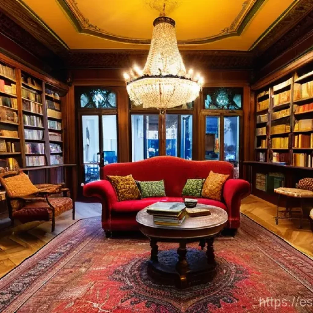 소규모 상업 공간에서의 맥시멀리즘 - **A Vibrant Maximalist Cafe in Eixample, Barcelona**
An inviting, small cafe interior in Barcelo...